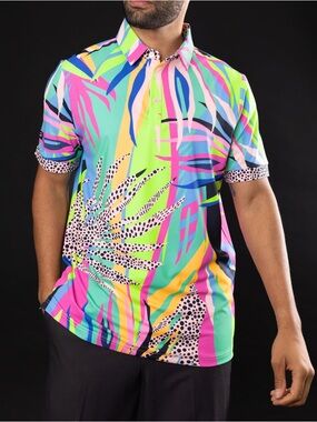 Sunday Swagger Men’s Lolla Signature Golf  Polo  Size 4 XL